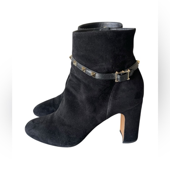 Valentino Rockstud Accents Suede Boots Women's Size: 11 | IT 41.5 - Picture 1 of 10